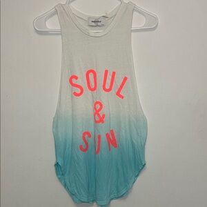 Soul Cycle Size  Ombré Soul Workout Tank T Shirt Sleeveless